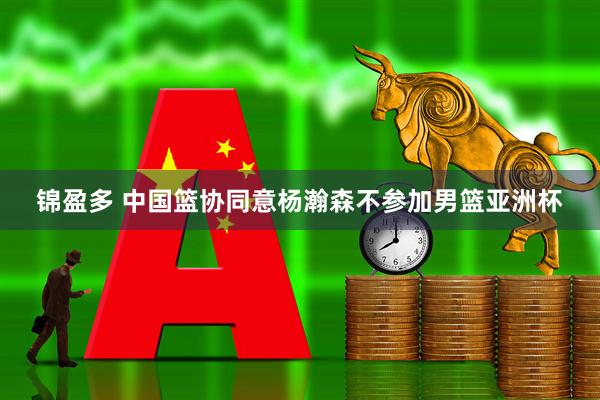 锦盈多 中国篮协同意杨瀚森不参加男篮亚洲杯