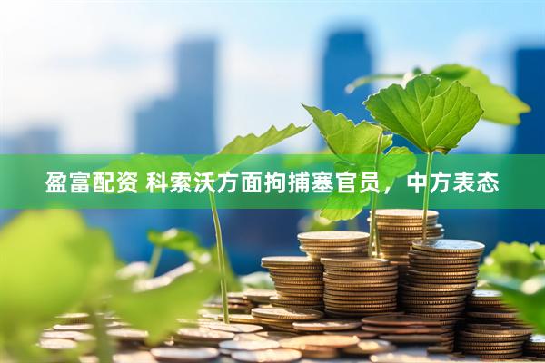 盈富配资 科索沃方面拘捕塞官员，中方表态