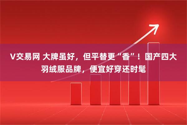 V交易网 大牌虽好，但平替更“香”！国产四大羽绒服品牌，便宜好穿还时髦